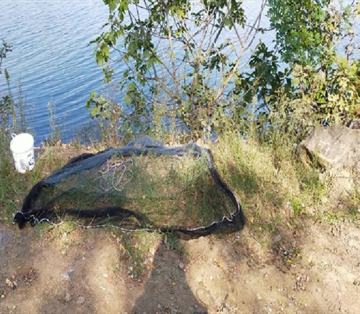 Samsun`da derede kaak balk avlayan kiiye cezai ilem uyguland