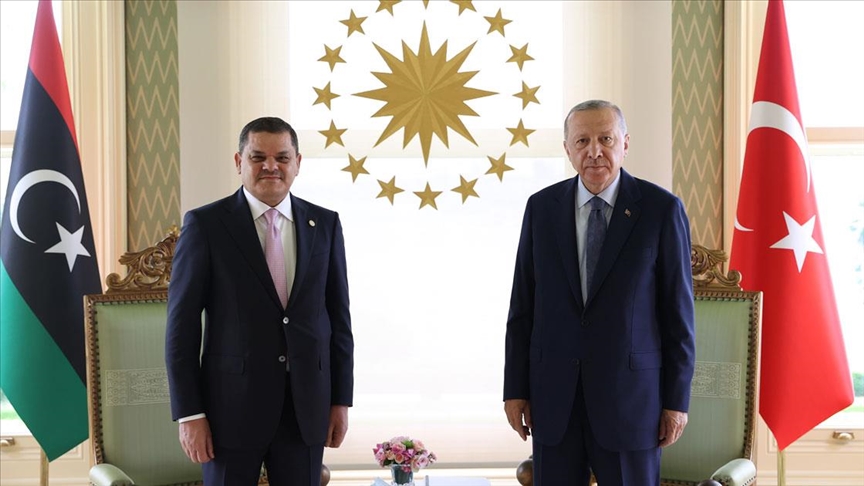 Cumhurbaşkanı Erdoğan`ın Libya Başbakanı Abdulhamid Dibeybe`yi kabul etti
