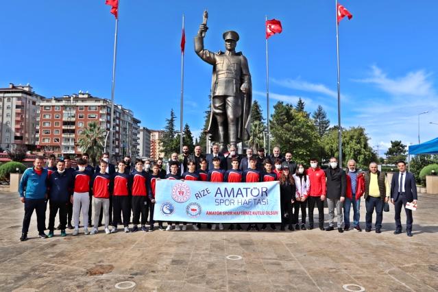 Rize`de Amatr Spor Haftas etkinlikleri