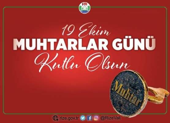 Vali Kemal EBERin 19 Ekim Muhtarlar Gn Kutlama Mesaj