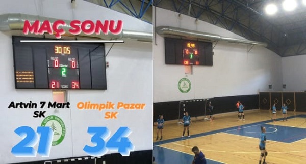 Olimpik Pazar Spor Kulb Hentbol Takm Artvinden galibiyetle dnyor