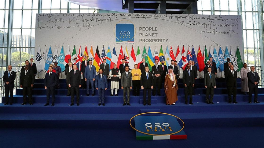 Cumhurbakan Erdoan G20 Liderler Zirvesi`nde aile fotoraf ekimine katld